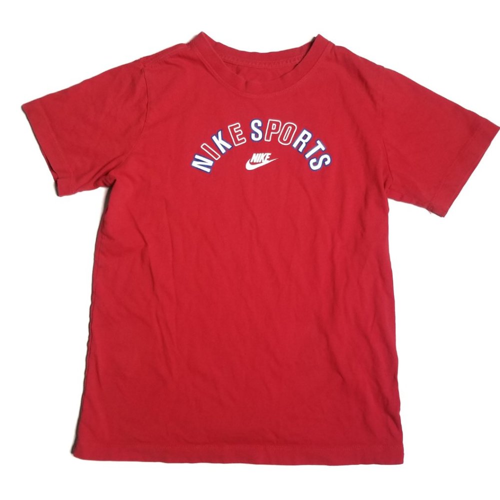 Nike Sports Red Short Sleeve Graphic T Shirt